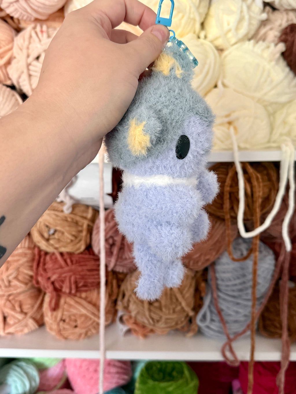 Fuzzy Eeveelution Bag Charms