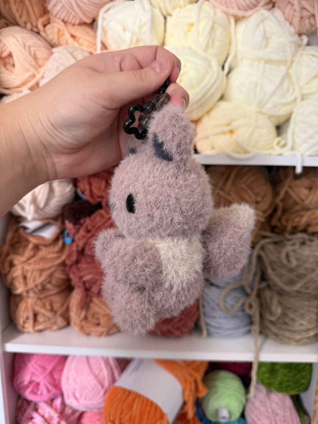 Fuzzy Eeveelution Bag Charms