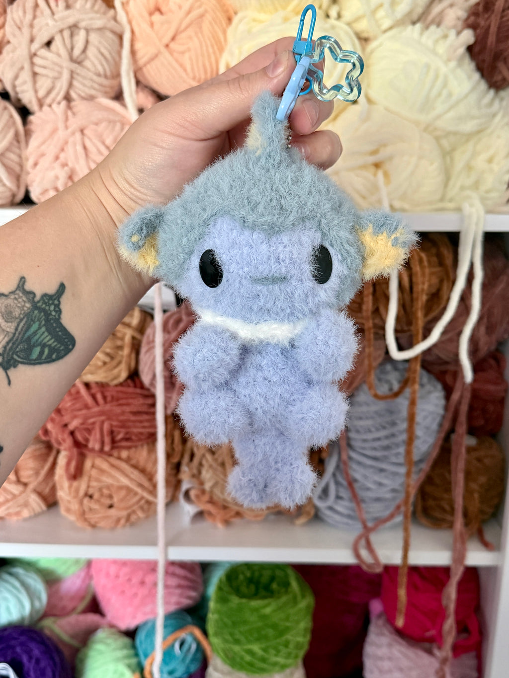 Fuzzy Eeveelution Bag Charms